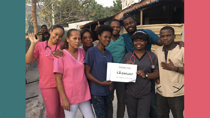 Mobile Klinik auf Haiti (Help 2 Haiti) unterstützt durch Gaplast