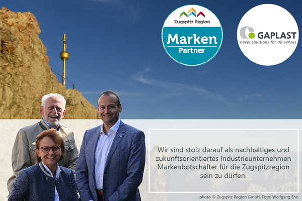 Bild Zugspitze +3 Gaplast Geschäftsführer im Vordergrund mit Zitat