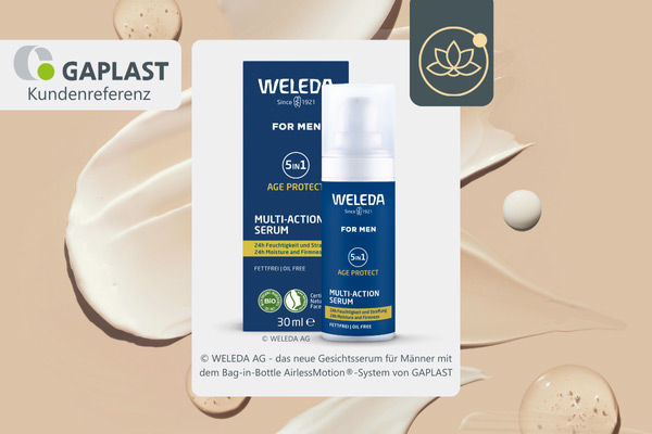 blaue 30ml Airless Verpackung von Weleda